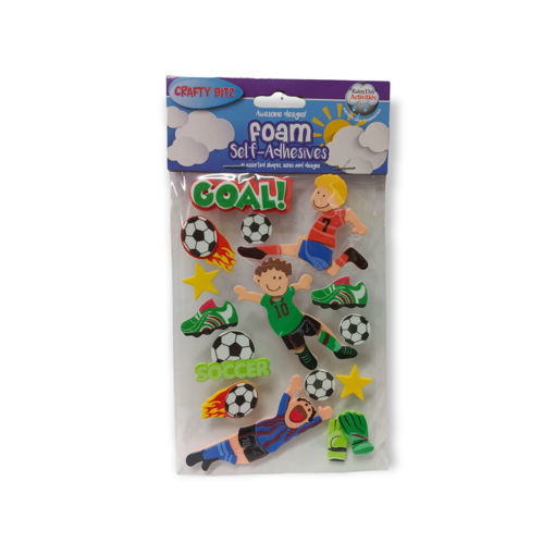 Picture of CRAFT BITZ 3D FOAM STICKERS SOCCER FUN 2